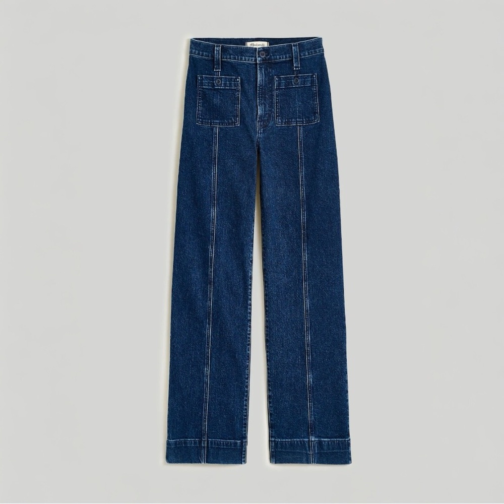 Madewell the Perfect Vintage Wide Leg Jean in Norden Wash